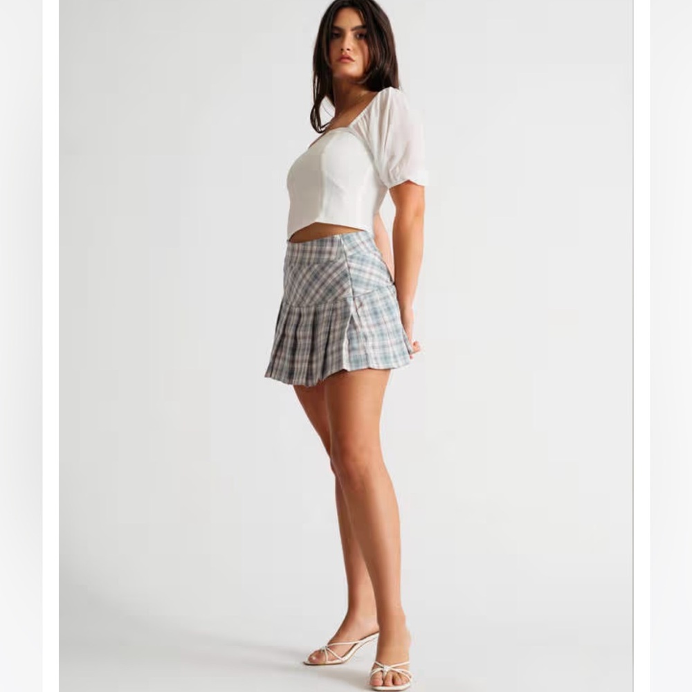Plaid vintage 90s cool smart mini skirt